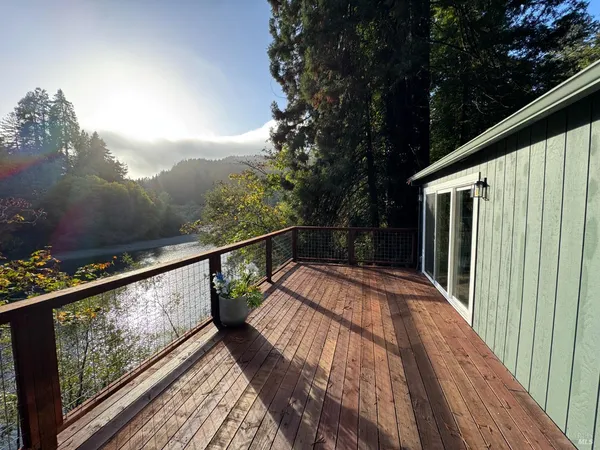 a view of balcony and deck