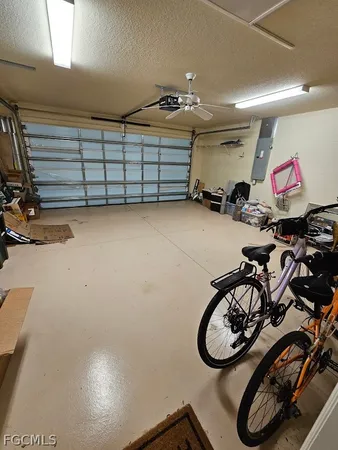 a view of a garage