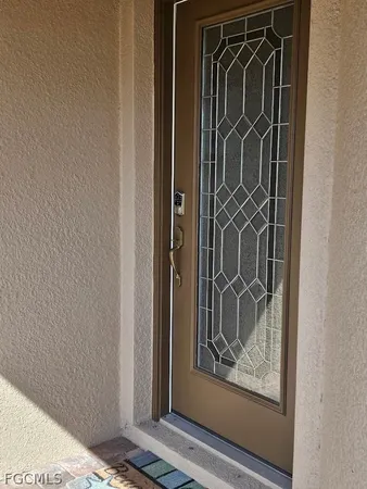 a view of front door