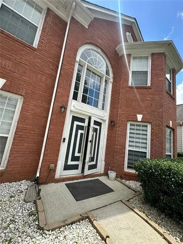 a front view of a building