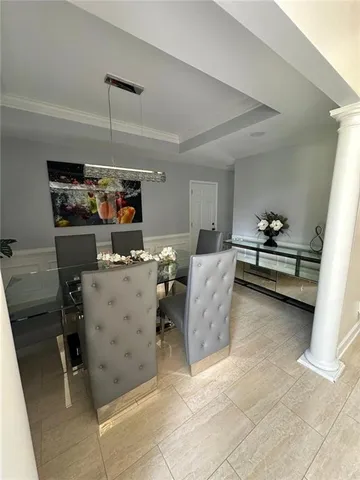 a view of a livingroom and furniture