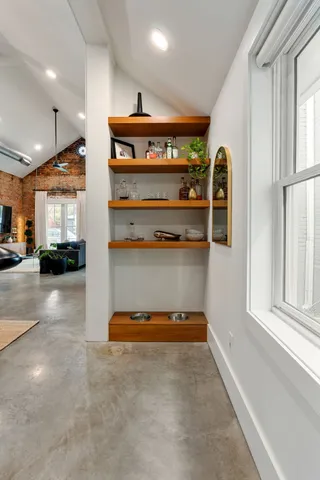 a view of storage and utility room