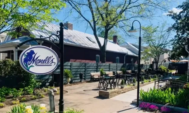 a front view of a building