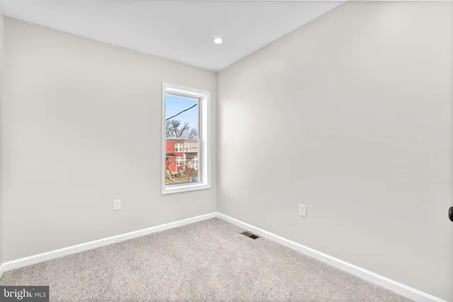 a view of an empty room