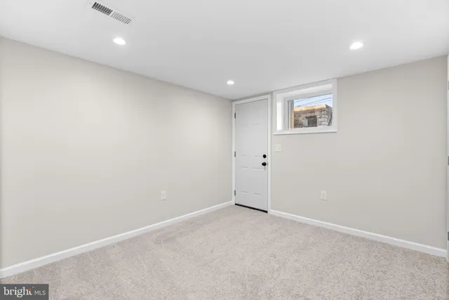 a view of an empty room