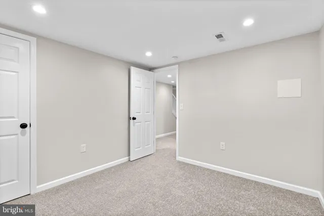 a view of an empty room