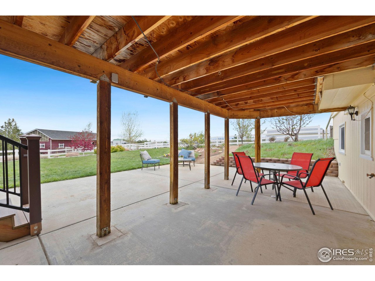 5100 Glen Drive Berthoud, CO 80513 - Photo 29 of 40 a view of a table and chairs in the patio