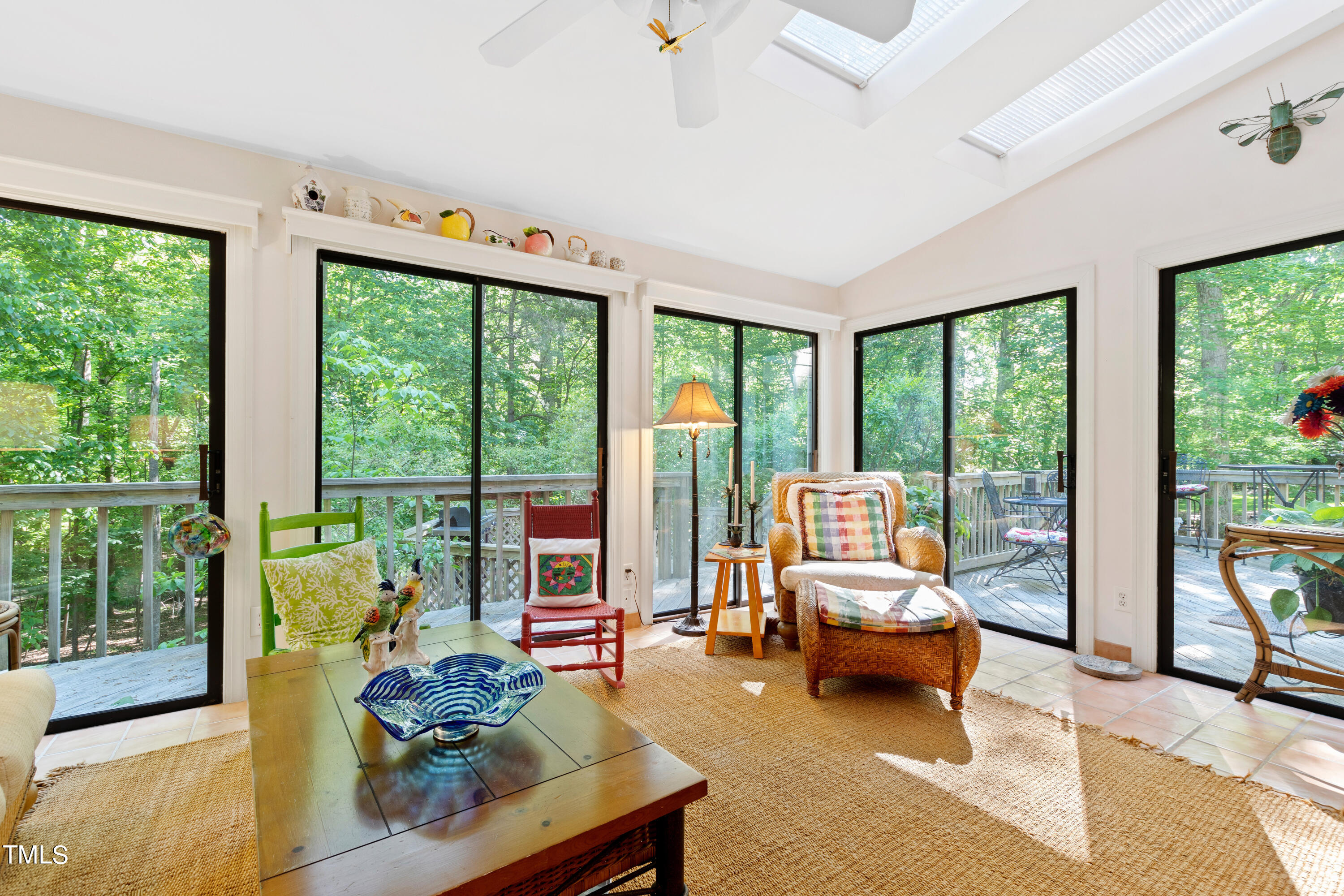 10212 Bushveld Lane Raleigh, NC 27613 - Photo 26 of 51 a living room with furniture and a floor to ceiling window