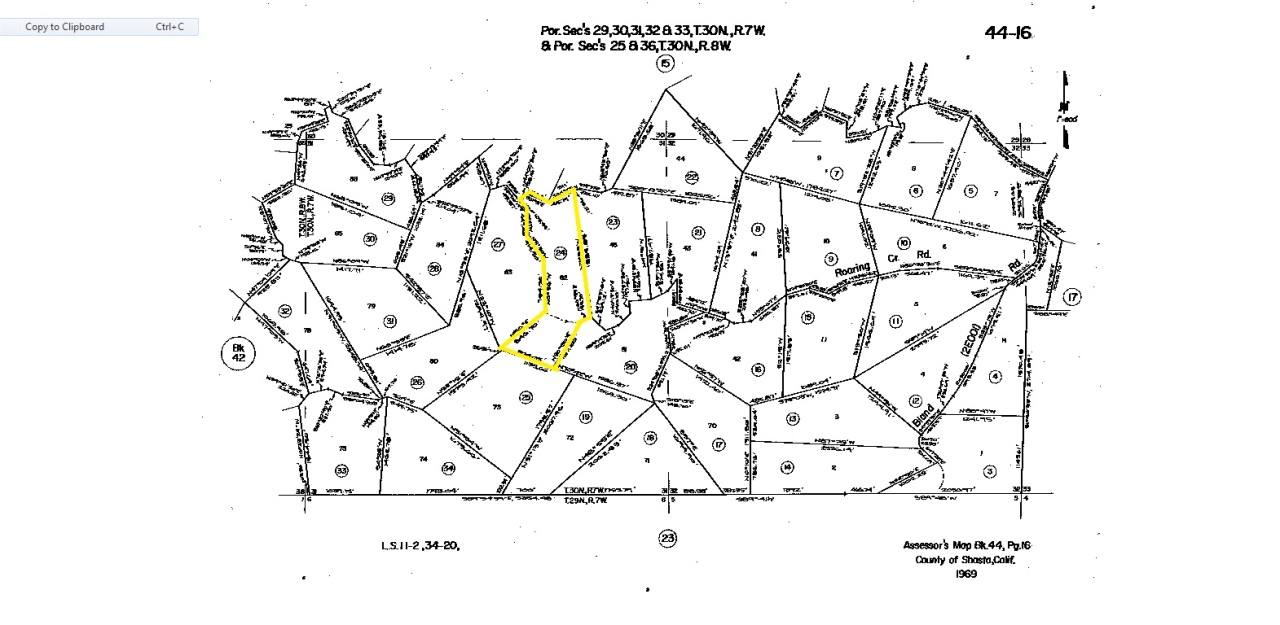 Lot 82 Roaring Creek Road Igo, CA 96047 - Photo 8 of 10 AP map