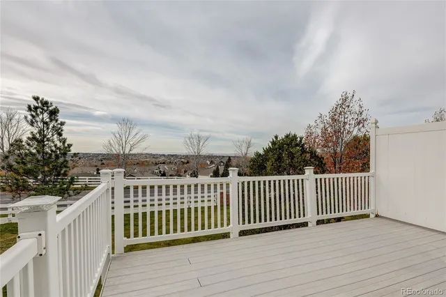 a view of a roof deck