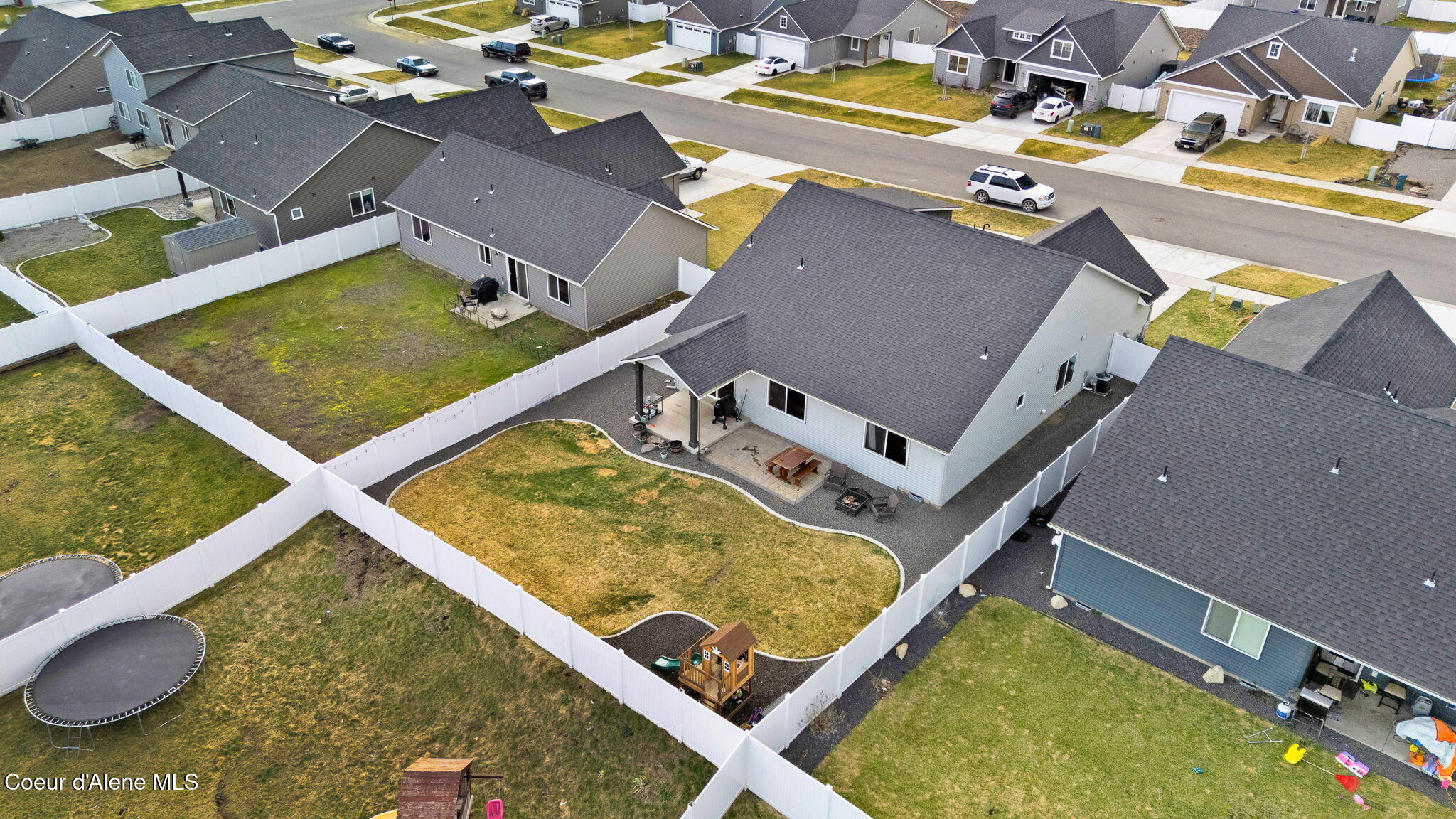 12692 North Lattner Street Rathdrum, ID 83858 - Photo 61 of 84 Back Yard Aerial