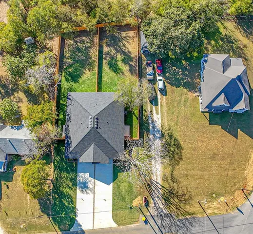 a aerial view of a house