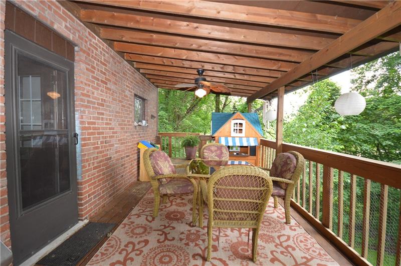 220 Darlington Road Pittsburgh, PA 15229 - Photo 20 of 25 deck, from kitchen, wraps from rear of house to side.