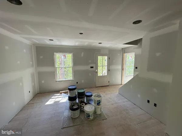 a view of an empty room