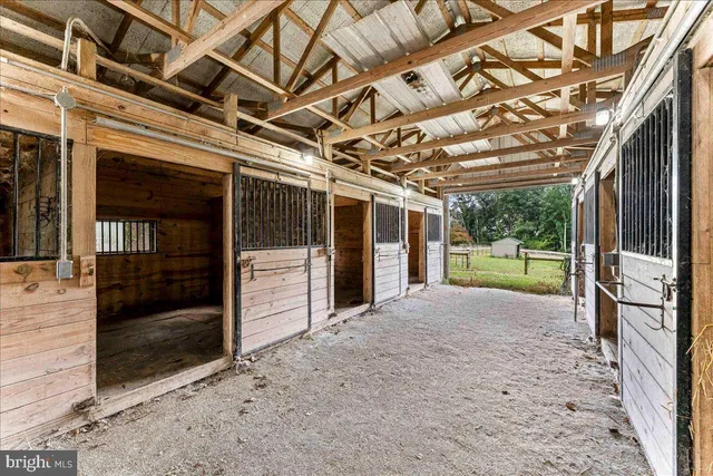 a view of swimming pool with lawn chairs and plants