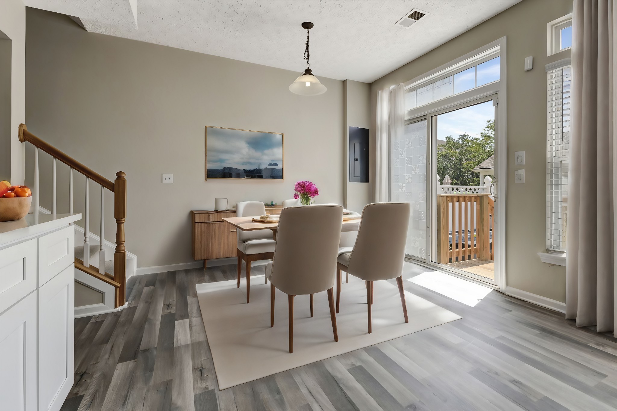7714 Porter House Drive Nashville, TN 37211 - Photo 13 of 39 a view of a dining room with furniture window and wooden floor