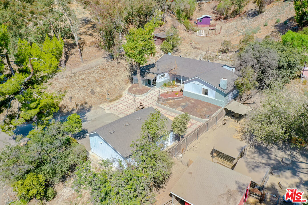 7865 Denivelle Road Sunland, CA 91040 - Photo 46 of 54 an aerial view of residential house with outdoor space