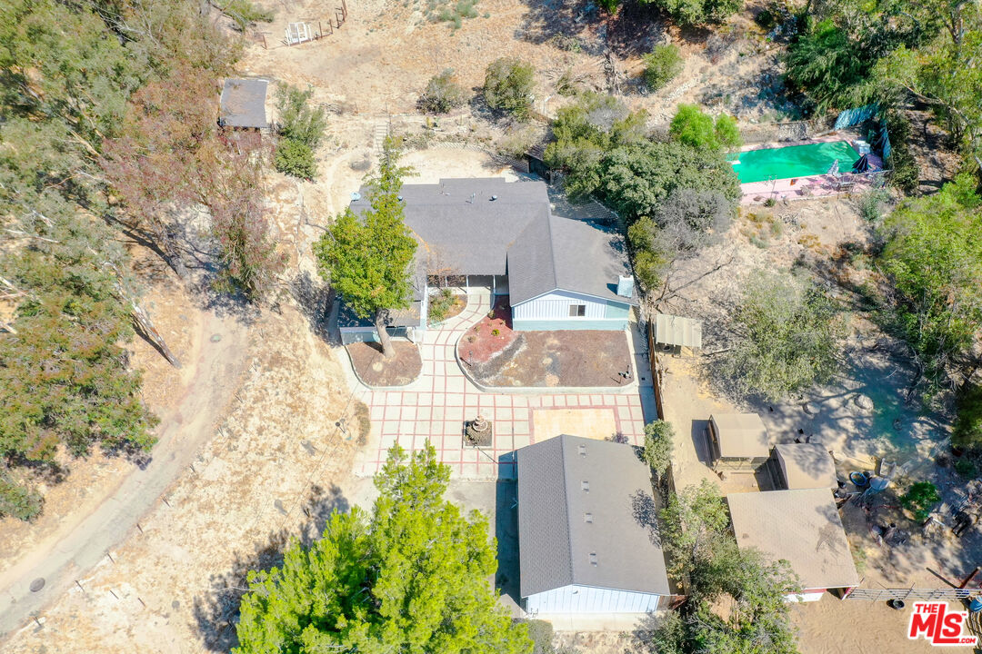 7865 Denivelle Road Sunland, CA 91040 - Photo 53 of 54 an aerial view of a house with a yard