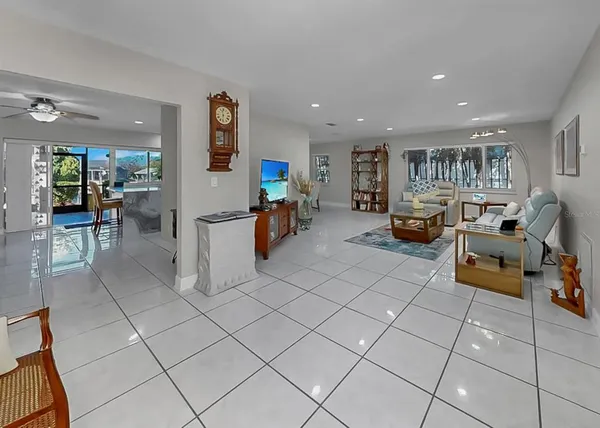 a bedroom with a bed and a walk in closet