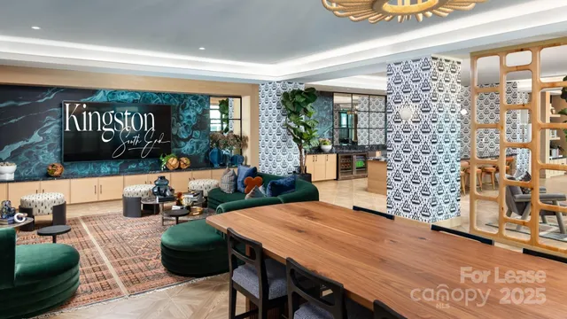 a outdoor space with furniture