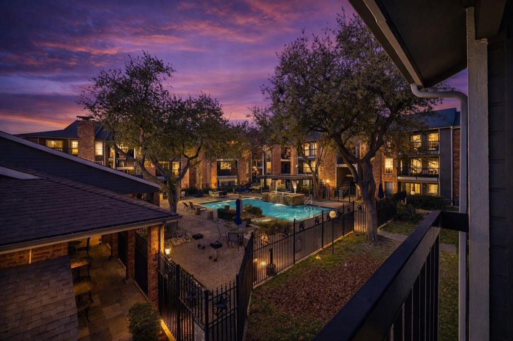 18333 Roehampton Drive, Unit 128 Dallas, TX 75252 - Photo 16 of 40 a view of street from balcony