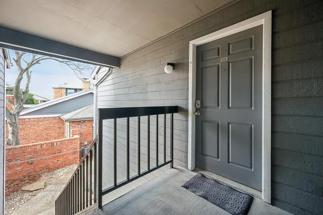 front view of a house with a glass door