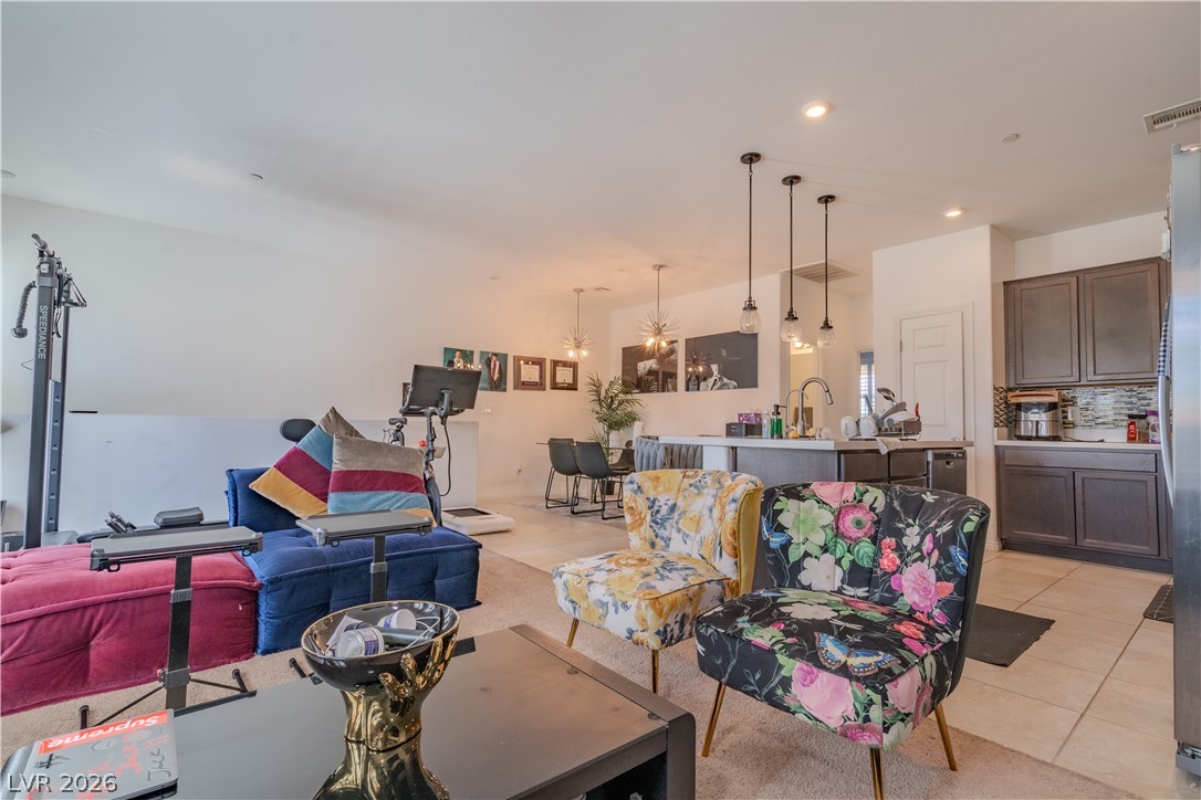 1239 Raritan Place Henderson, NV 89002 - Photo 4 of 26 Living room with light tile patterned floors and recessed lighting