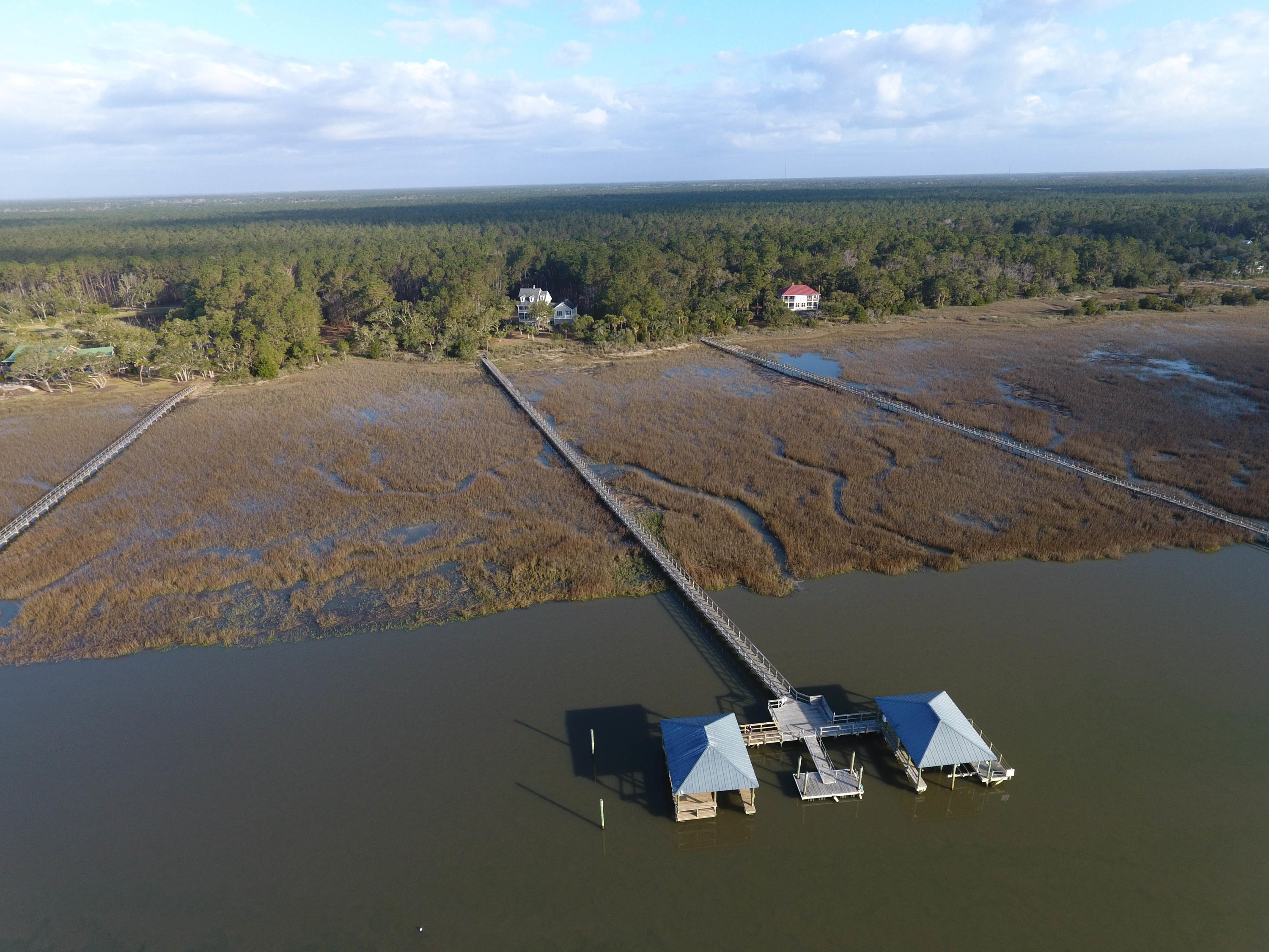 9621 2 Pines Road McClellanville, SC 29458 - Photo 2 of 29 Dock-toward-house