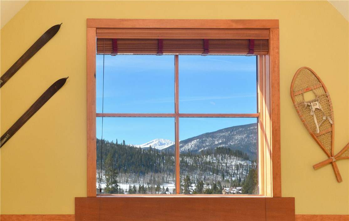 63 Antlers Gulch Road, Unit 105 Keystone, CO 80435 - Photo 10 of 13 Picture window view from loft...
