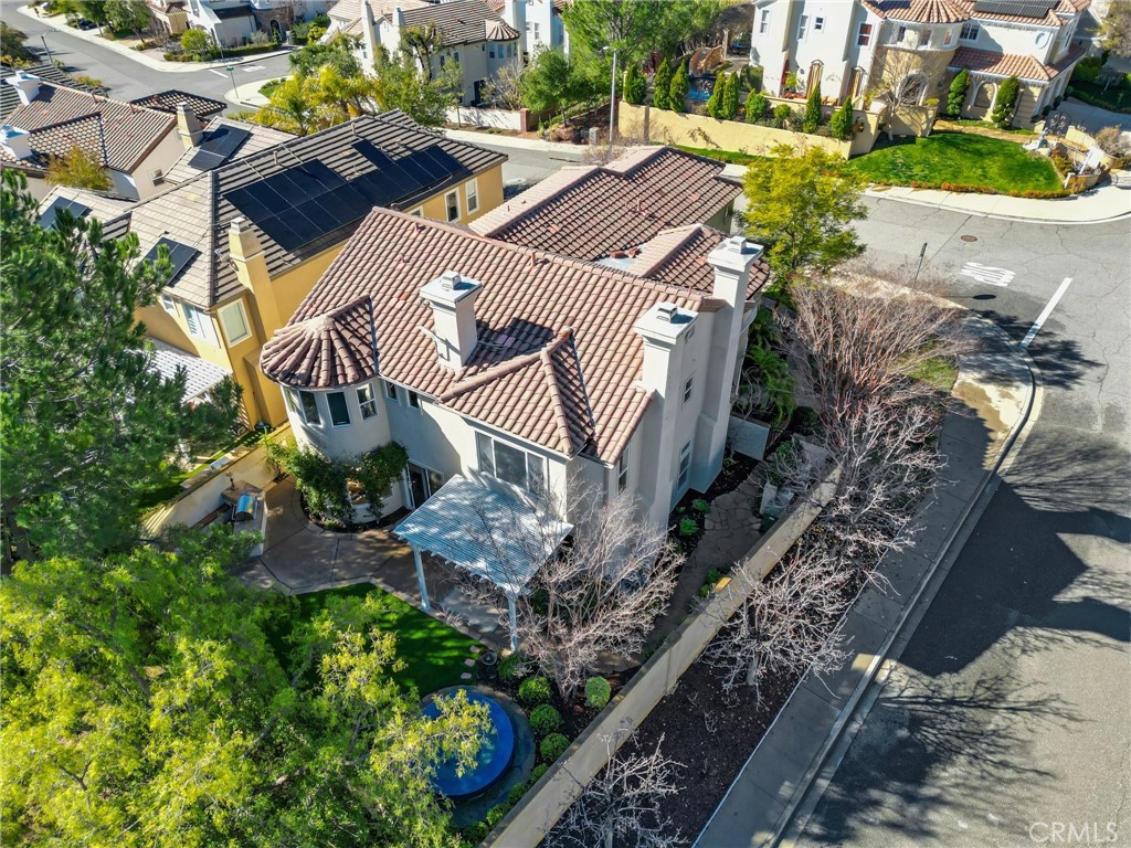 996 Blackbourne Point Oak Park, CA 91377 - Photo 72 of 75 an aerial view of a house with garden space and street view