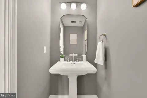 a balcony with a couch