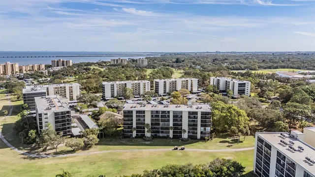 an aerial view of multiple house