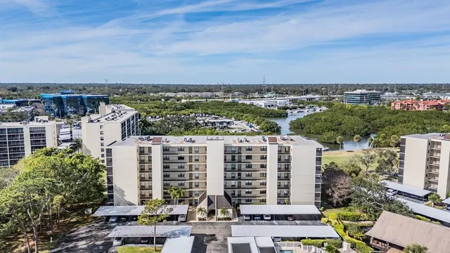 an aerial view of city