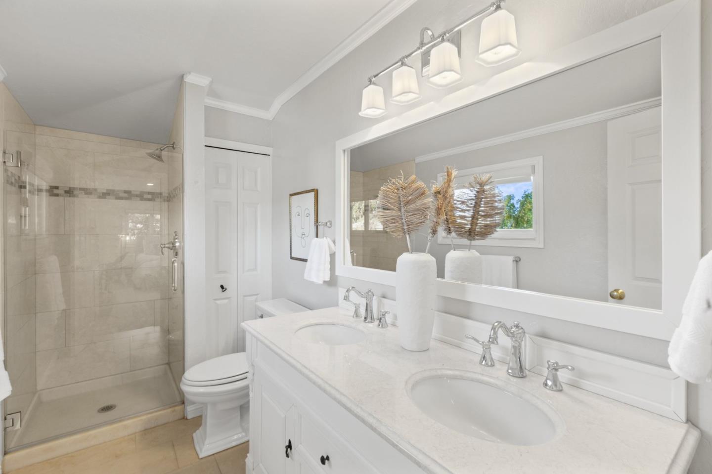 143 Waverly Place Mountain View, CA 94040 - Photo 33 of 52 a bathroom with a sink a toilet and shower