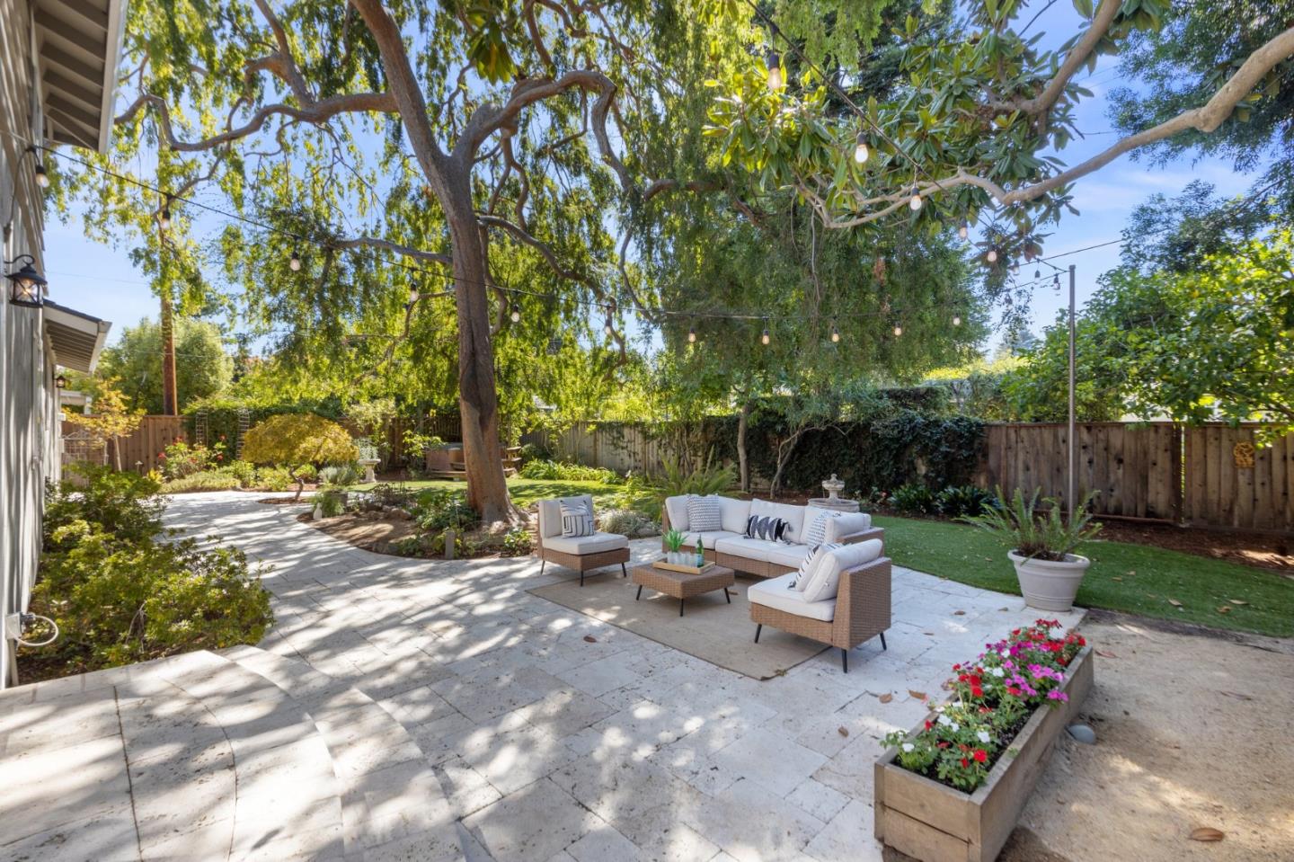 143 Waverly Place Mountain View, CA 94040 - Photo 40 of 52 a view of a patio with chairs and potted plants
