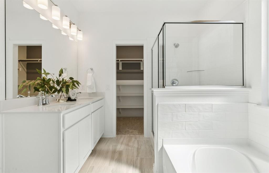 3321 Red Deer Road Denton, TX 76208 - Photo 10 of 14 *Model Representation - Owner's private bath with double vanity