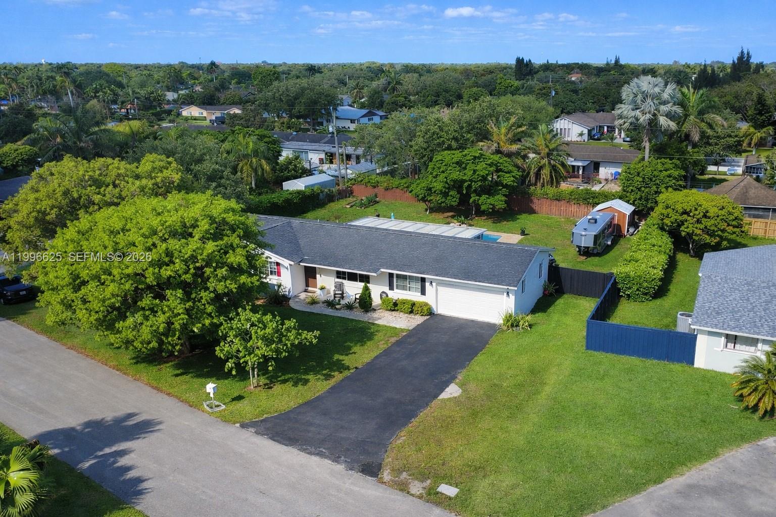 27420 Southwest 165th Avenue Homestead, FL 33031 - Photo 6 of 35 an aerial view of a house with a yard