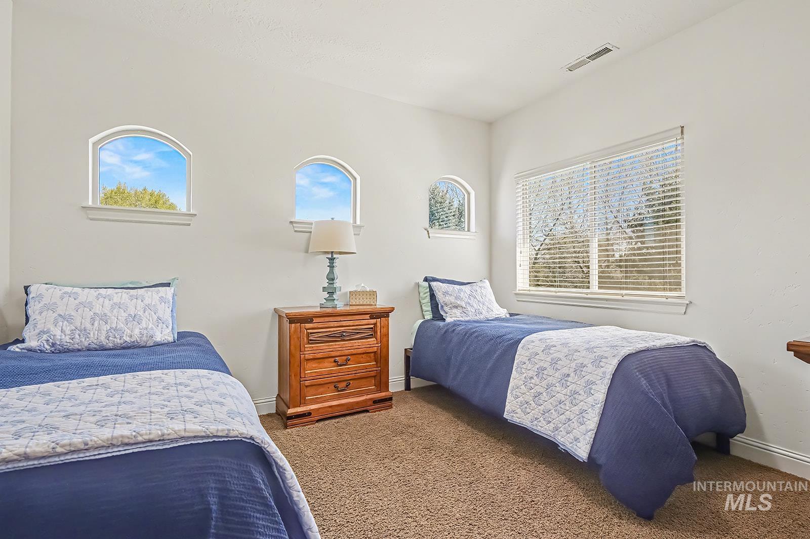 8751 West Rioja Street Star, ID 83669 - Photo 22 of 34 Carpeted room featuring multiple windows, including two arched windows and one rectangular window with blinds
