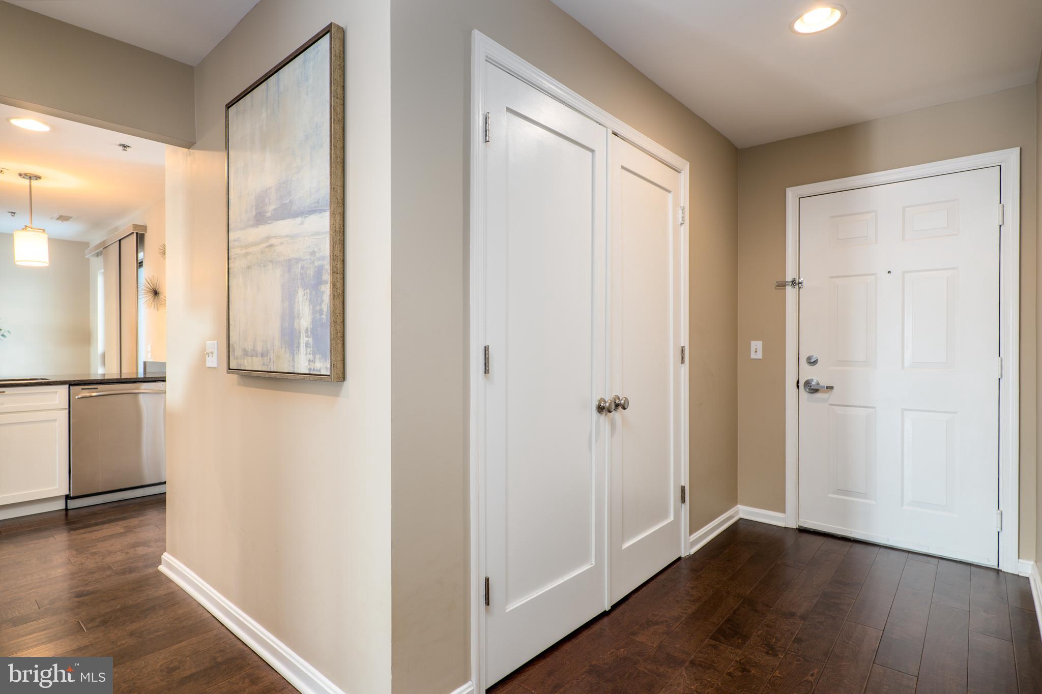 2702 Lighthouse Point East, Unit 637 Baltimore, MD 21224 - Photo 17 of 37 a view of entryway with wooden floor