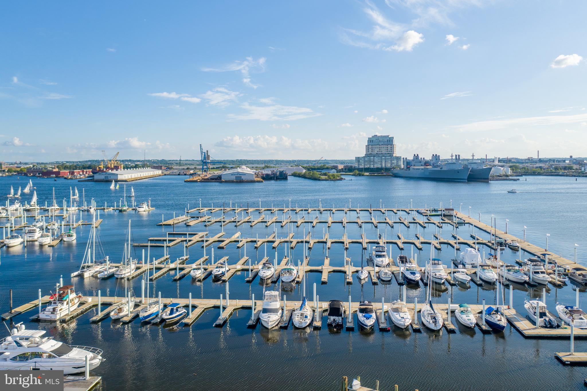 2702 Lighthouse Point East, Unit 637 Baltimore, MD 21224 - Photo 3 of 37 a view of city from balcony