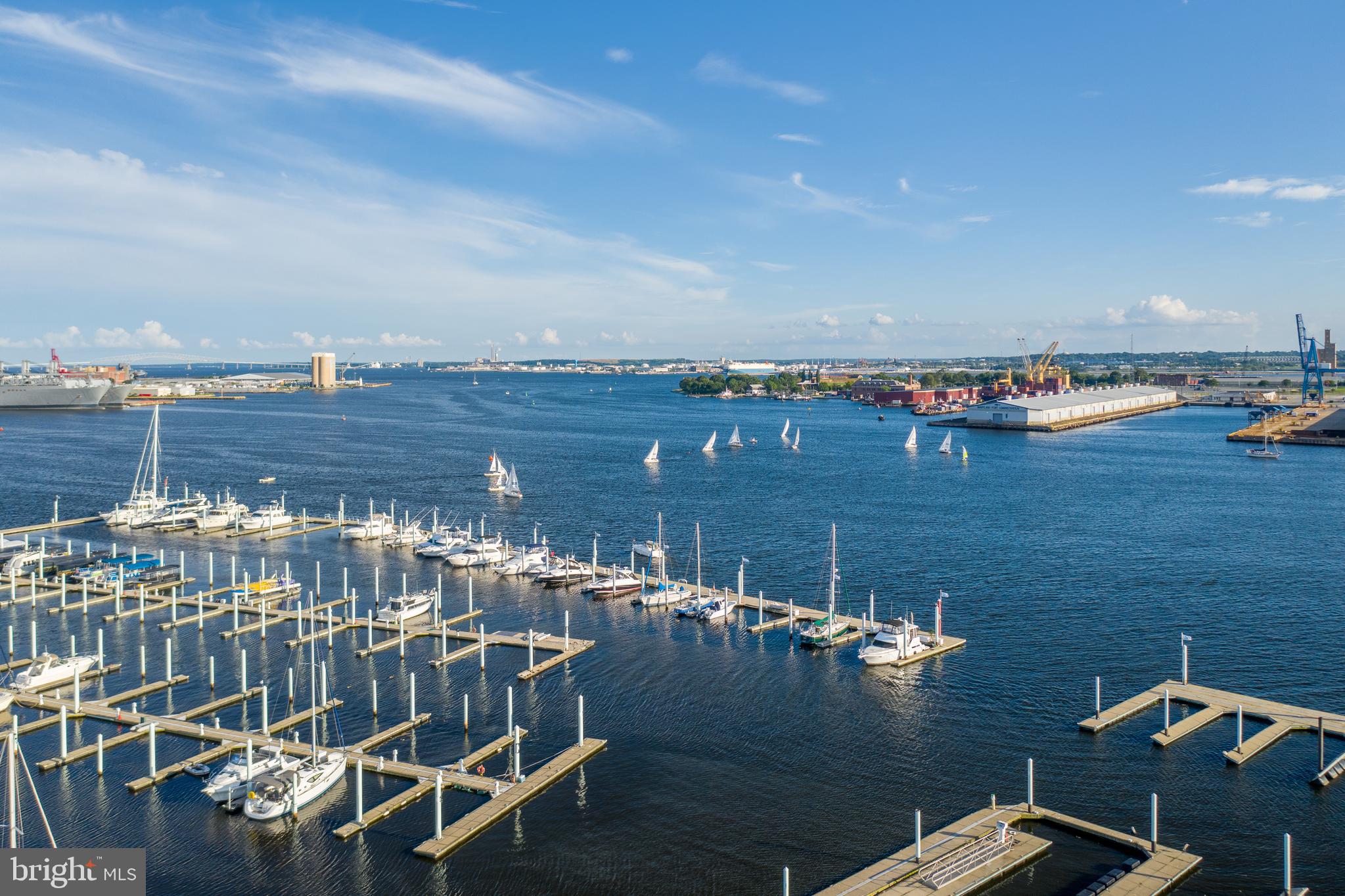 2702 Lighthouse Point East, Unit 637 Baltimore, MD 21224 - Photo 33 of 37 a view of roof with seating area