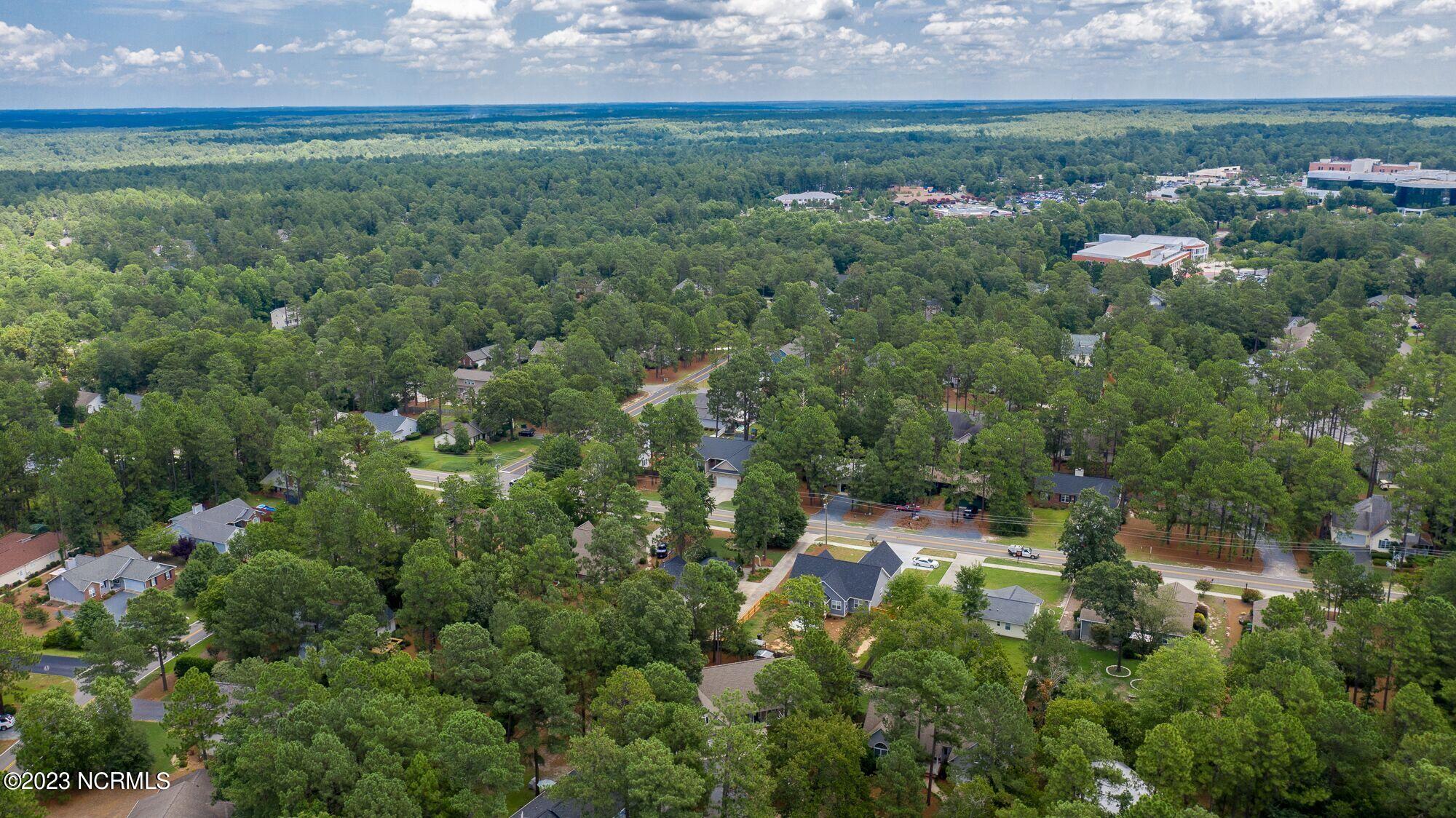 10 Red Cedar Lane Pinehurst, NC 28374 - Photo 21 of 27 Drone showing proximity to the hospital and amenities