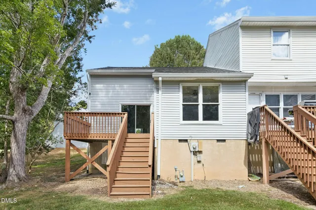 a view of a lake with a yard