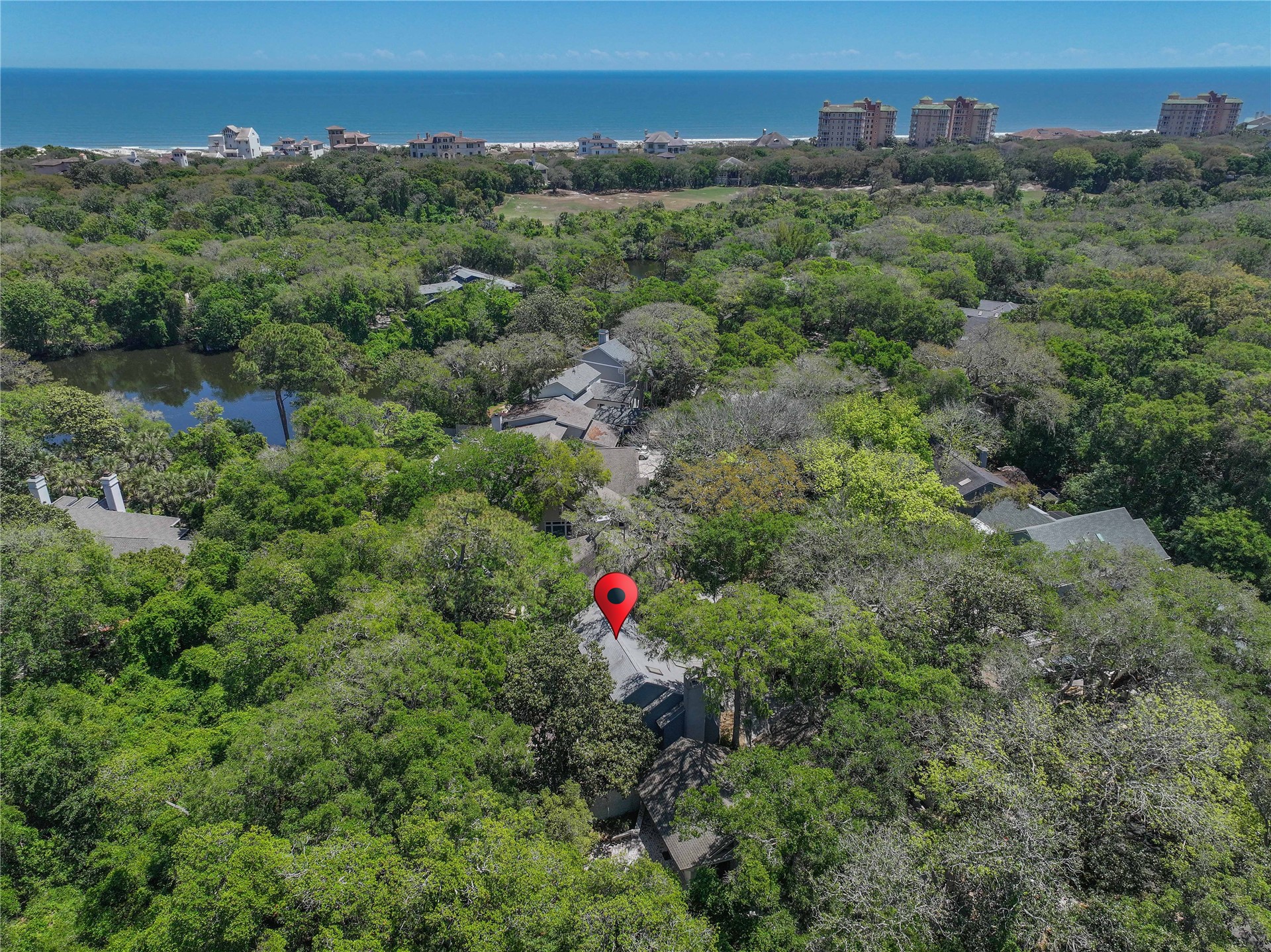 57 Laurel Oak Road Fernandina Beach, FL 32034 - Photo 43 of 65 Bird's eye view, ocean in the background