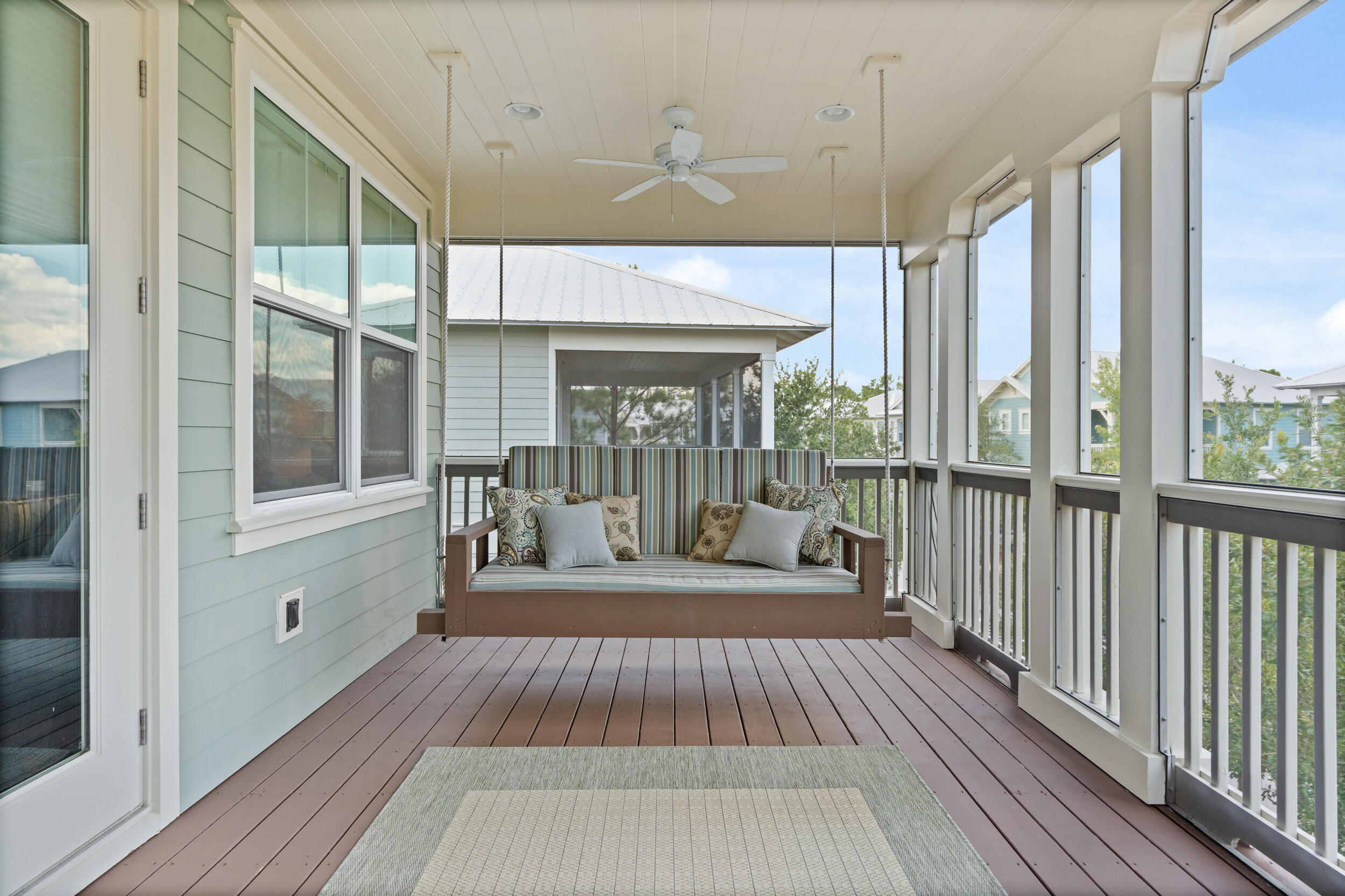 694 Flatwoods Forest Loop Santa Rosa Beach, FL 32459 - Photo 25 of 50 a view of a living room and a balcony