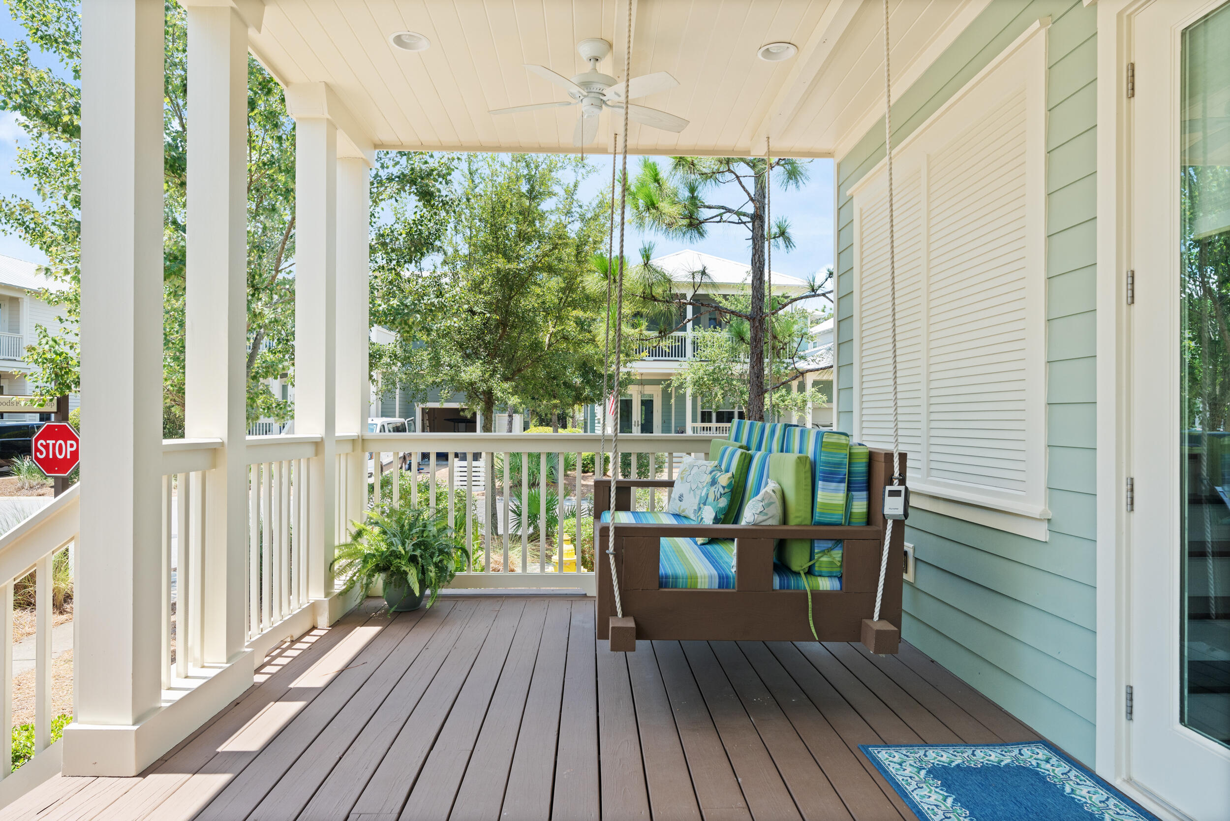 694 Flatwoods Forest Loop Santa Rosa Beach, FL 32459 - Photo 4 of 50 a view of a chair and table in the balcony