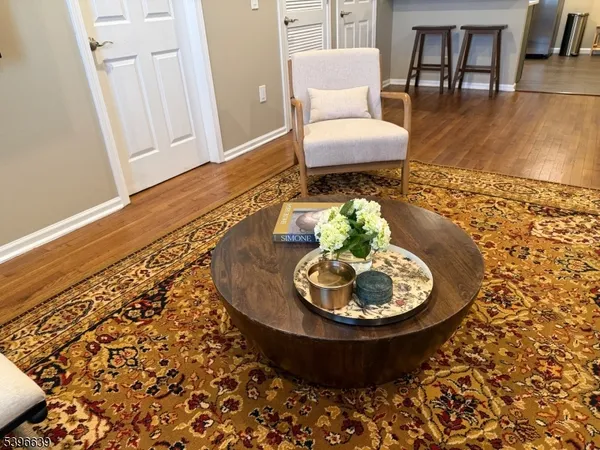 a view of a living room and a couch