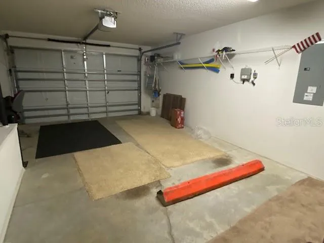 a view of a garage