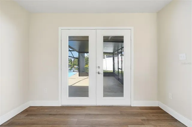wooden floor in an empty room