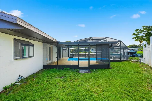 a view of a balcony with lake view